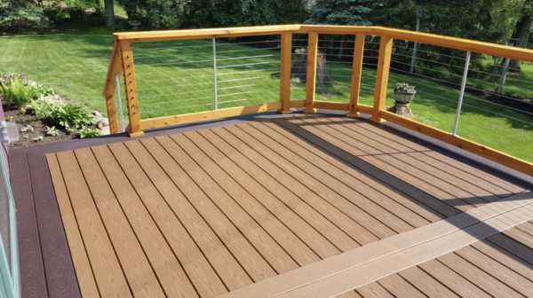 Composite Deck with Cable Rails